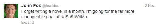 NaShStWriMo tweet NaShStWriMo tweet